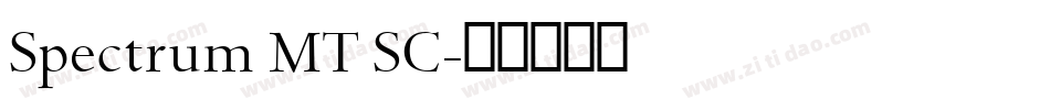Spectrum MT SC字体转换